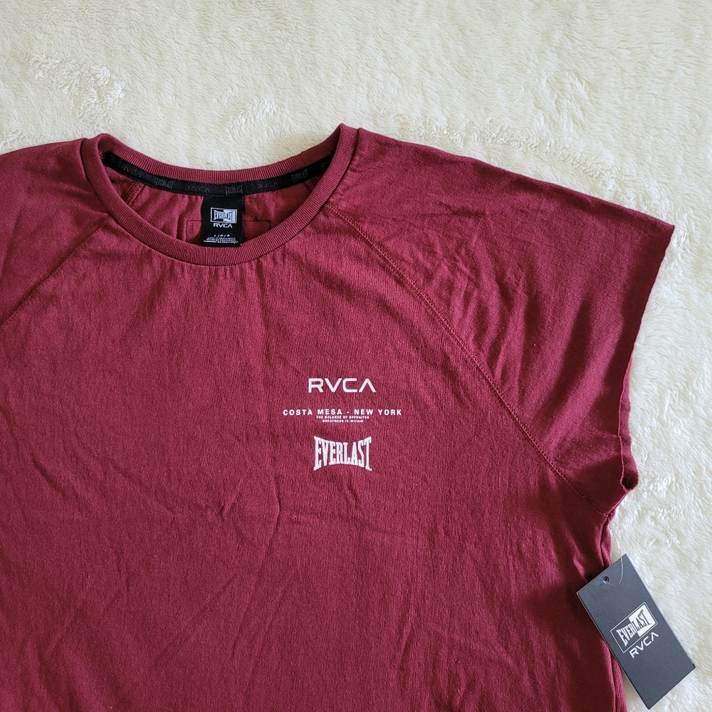 RVCA🏄& Everlast🥊Collab Raglan Muscle💪Tee - NWT - Picture 14 of 14